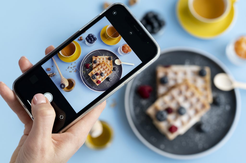 food photography using a mobile phone